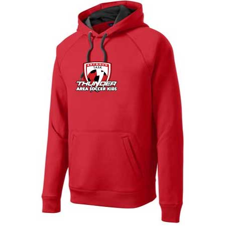 Sport-Tek Hooded Sweatshirt TASK-ST250-Red, Black, or Graphite Heather ...